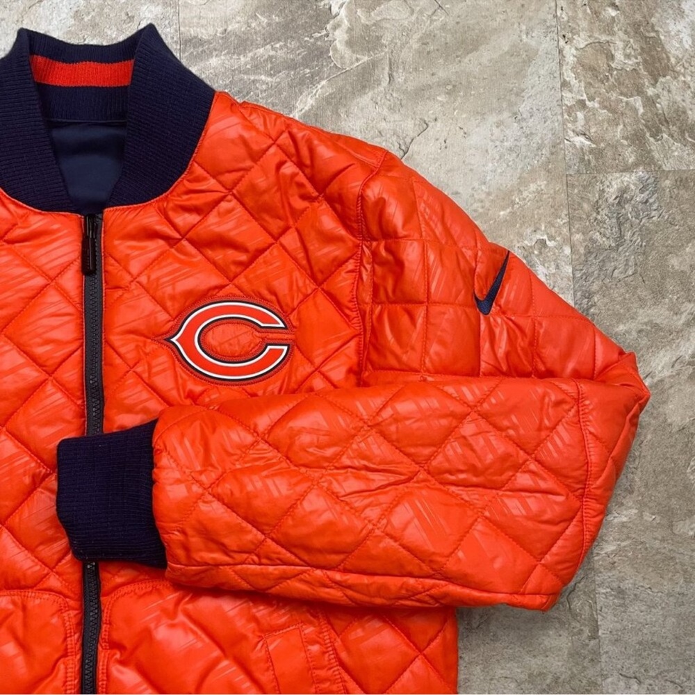 NFL Navy and Orange Bomber Jacket UNISEX - Picture 9 of 11